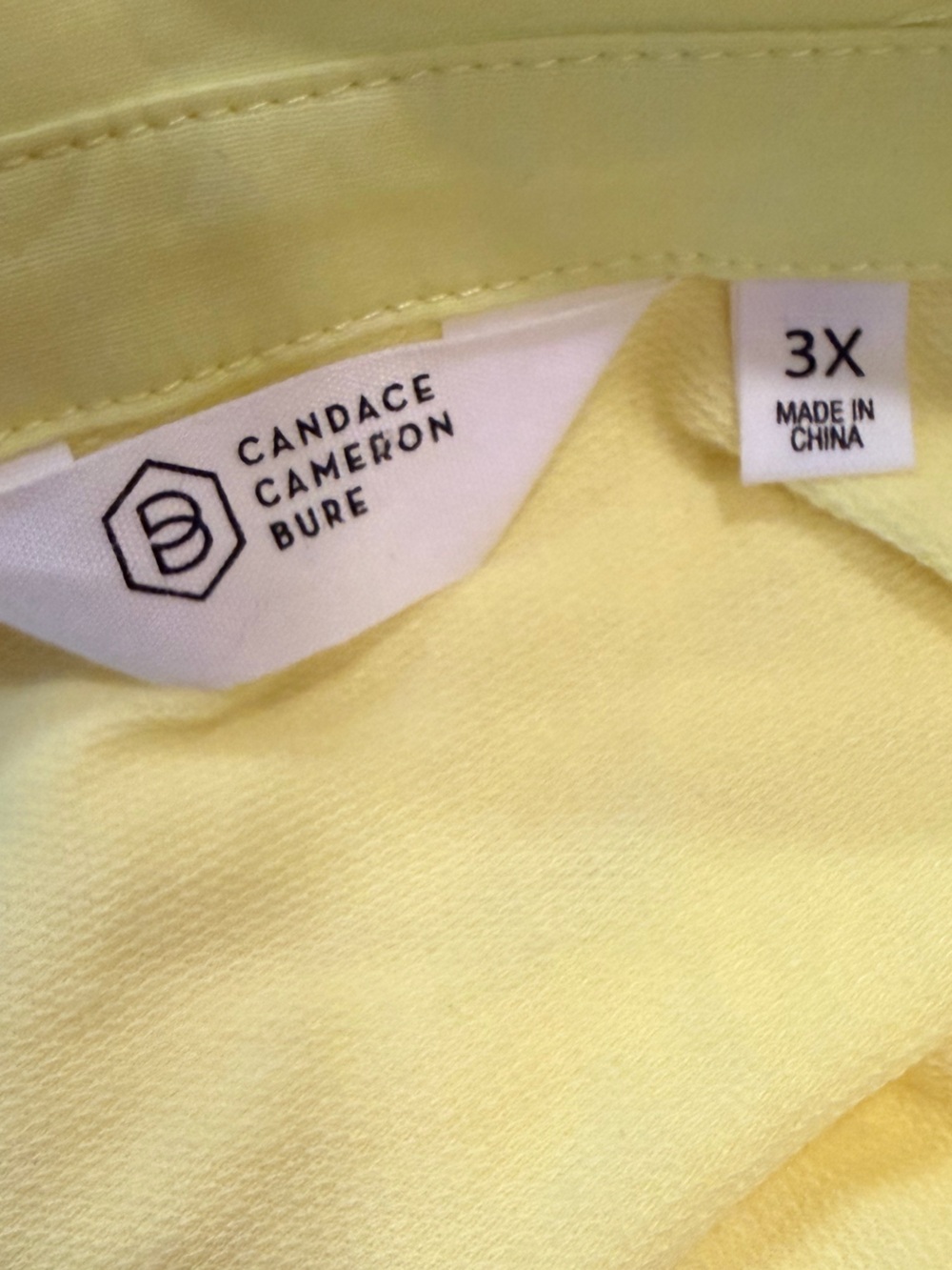 Candace Cameron Bure Soft Pastel Yellow Women's Sweater - Picture 6 of 7